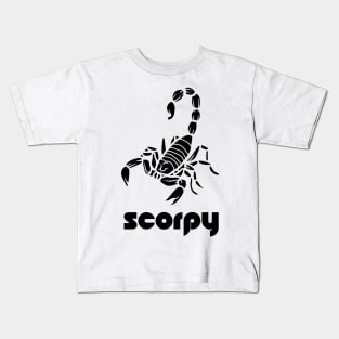 Scorpio - Scorpy full black Logo T-shirt for Birthday Gift Kids T-Shirt